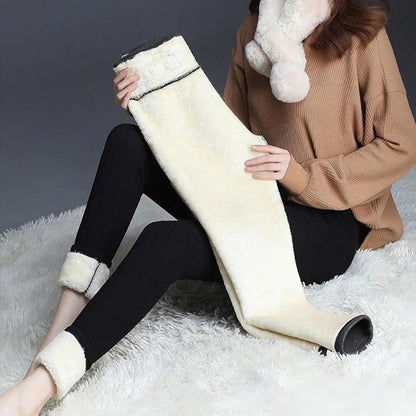 Leggings thermiques doublés en polaire pour femmes - Doux, respirants, essentiels d’hiver en noir, gris et marine pour un superposition confortable