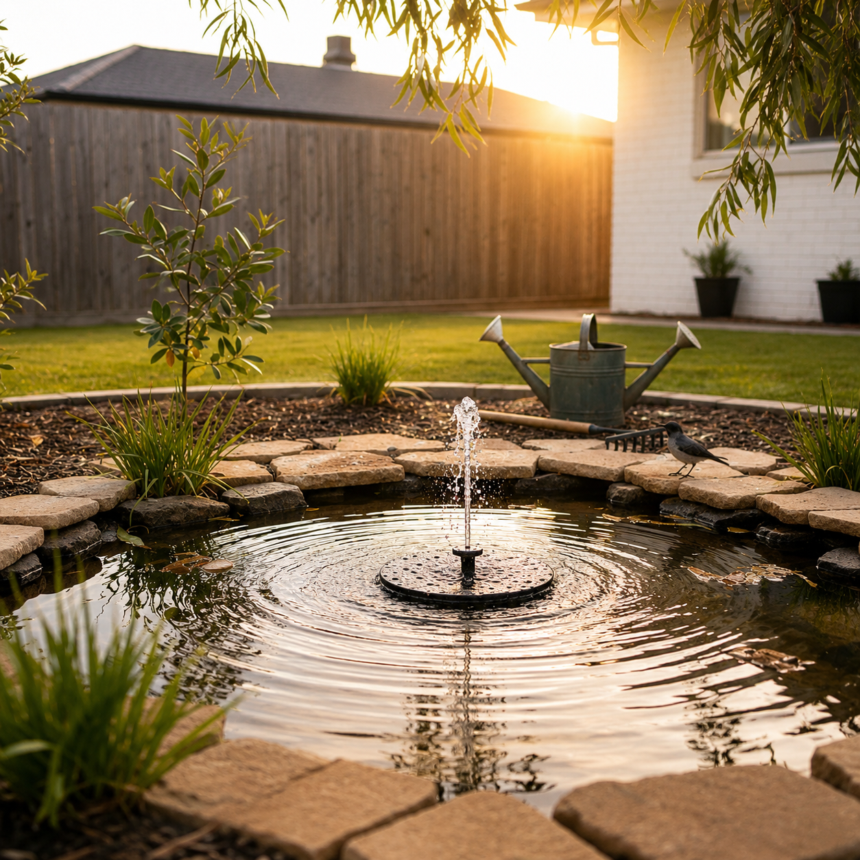 Solar Floating Fountain Pump – Eco-Friendly Water Feature for Garden Ponds, Outdoor Backyard Decor