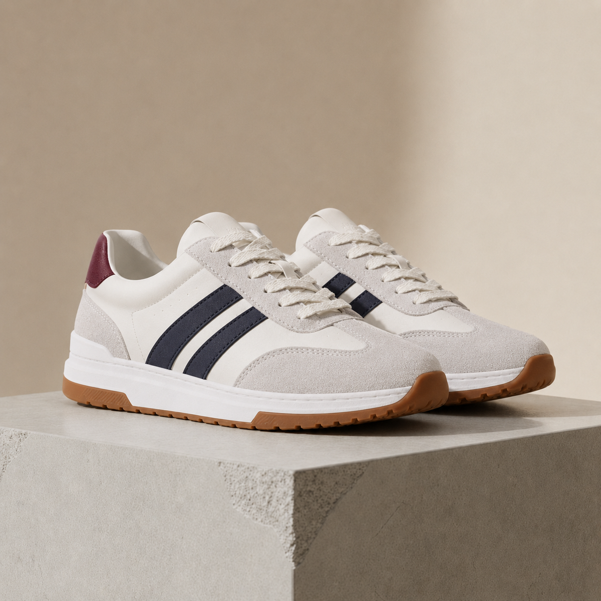 Retro Colorblock Sneakers with Cushioned Footbed and Arch Support – Elara