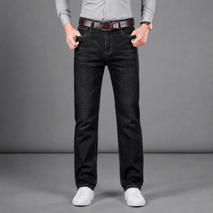 Straight-Leg Denim Jeans for Women Cotton Blend Classic Fit – Marlowe