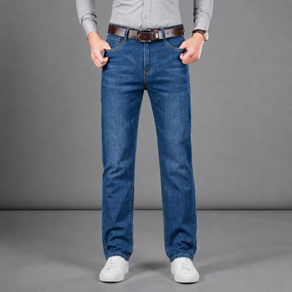 Straight-Leg Denim Jeans for Women Cotton Blend Classic Fit – Marlowe