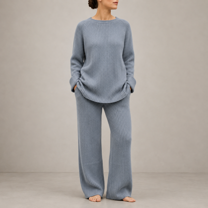 Women's Ribbed Knit Co-ord Set Relaxed Fit – Marlowe