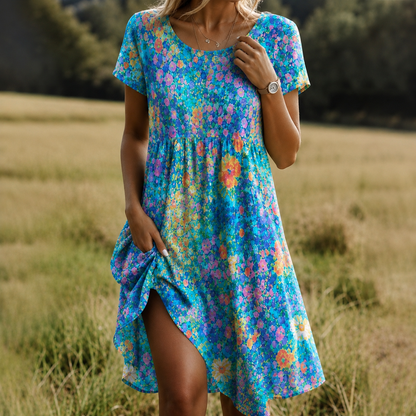 Women's Boho Dress Relaxed Fit Elegant Style – Siena