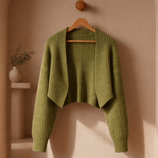 Women's Open-Front Cotton Blend Shrug Sweater – Marlowe