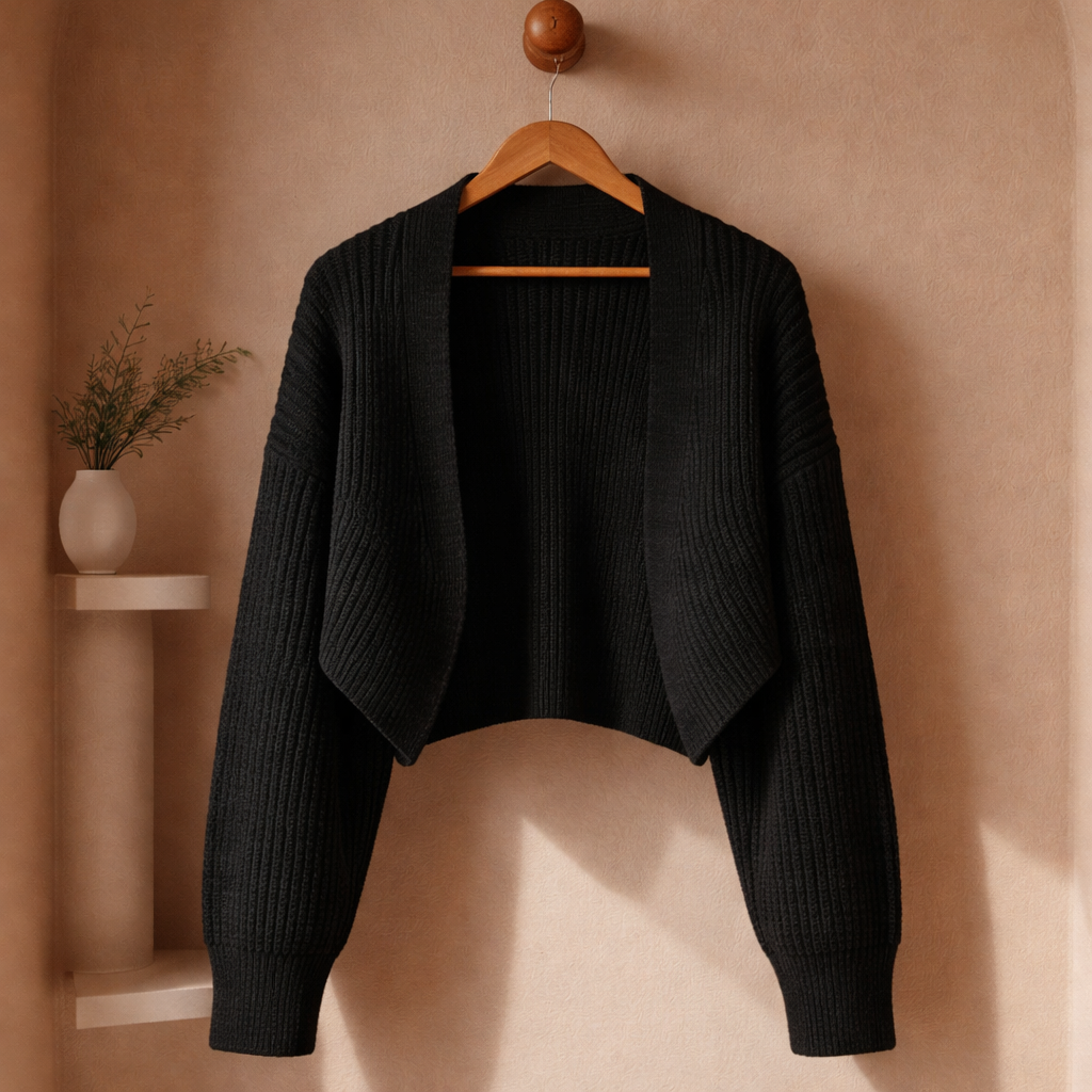 Women's Open-Front Cotton Blend Shrug Sweater – Marlowe