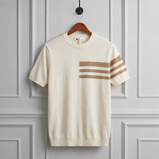 Knit T-Shirt Crewneck Cotton Blend Everyday Style – Marlowe