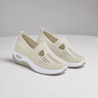 Orthopedic Knit Slip-On Shoes Breathable Stretch Knit Arch Support – Maren