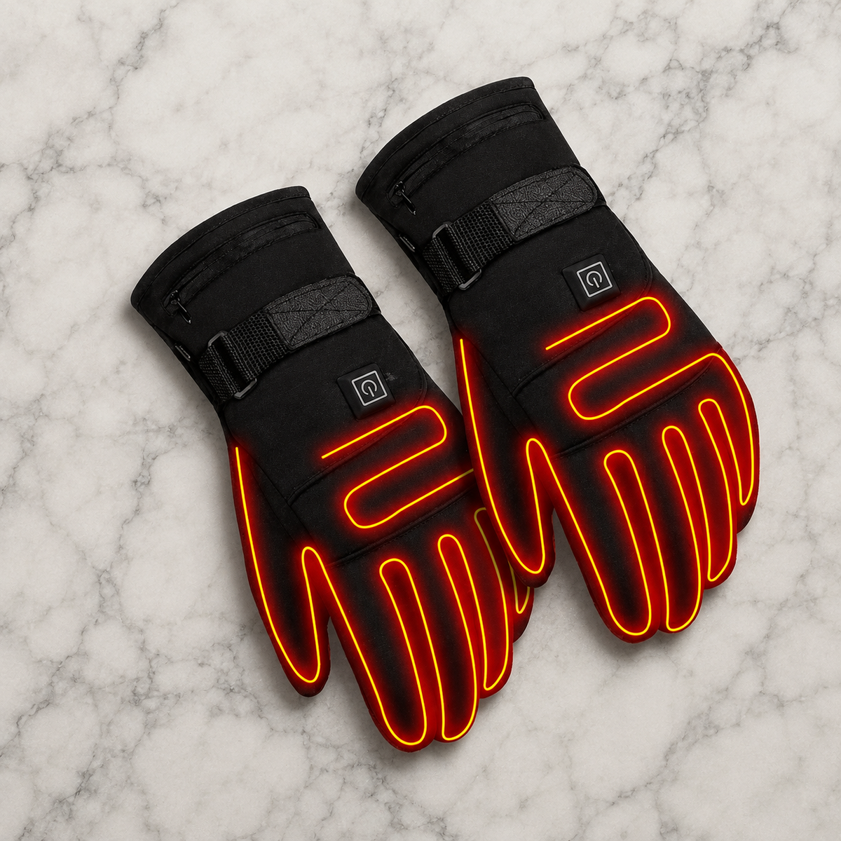 Electric Heated Gloves Waterproof Nylon Blend Fleece Lined – Aurelia