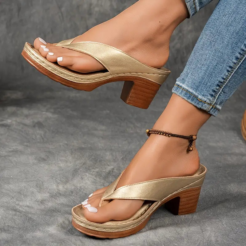 Ascend Elegant Heeled Sandals with Comfortable Stylish Design