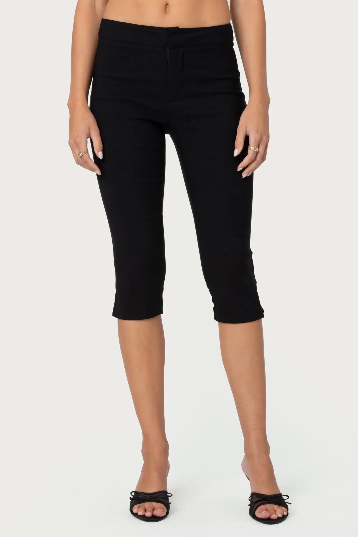Pantalon capri décontracté