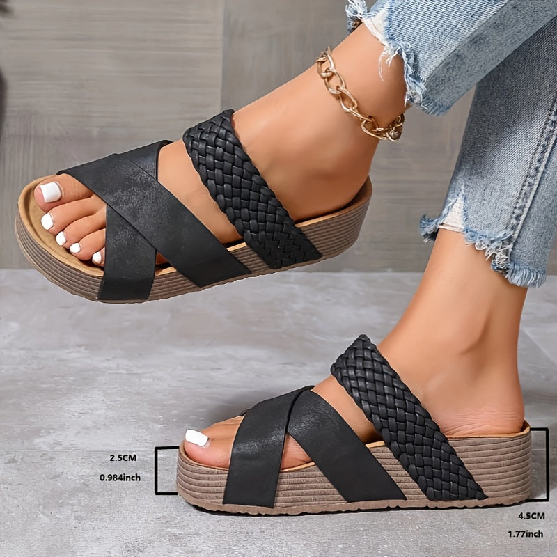 Faith | Women's Comfortable Wedge Slide Sandals