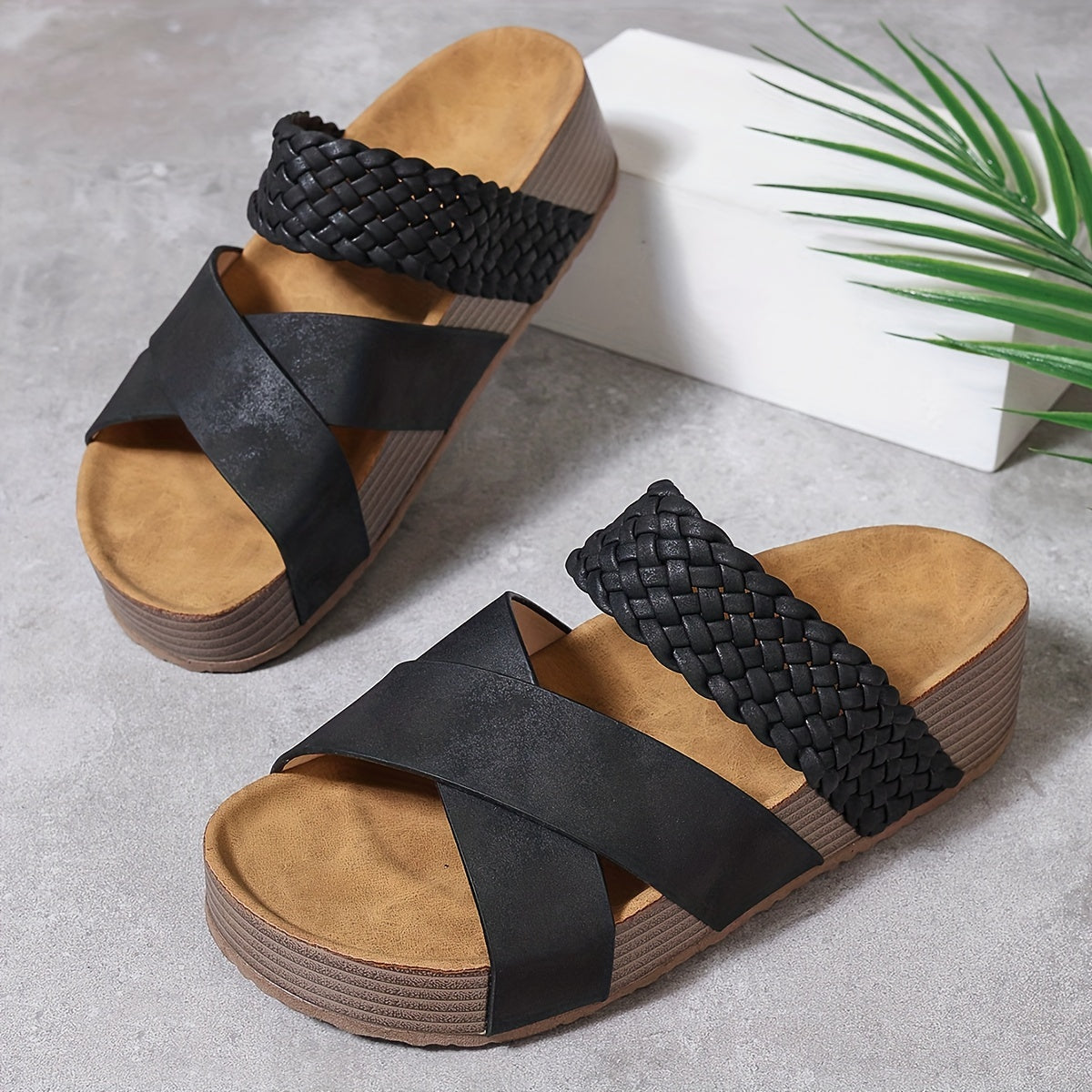 Faith | Women's Comfortable Wedge Slide Sandals