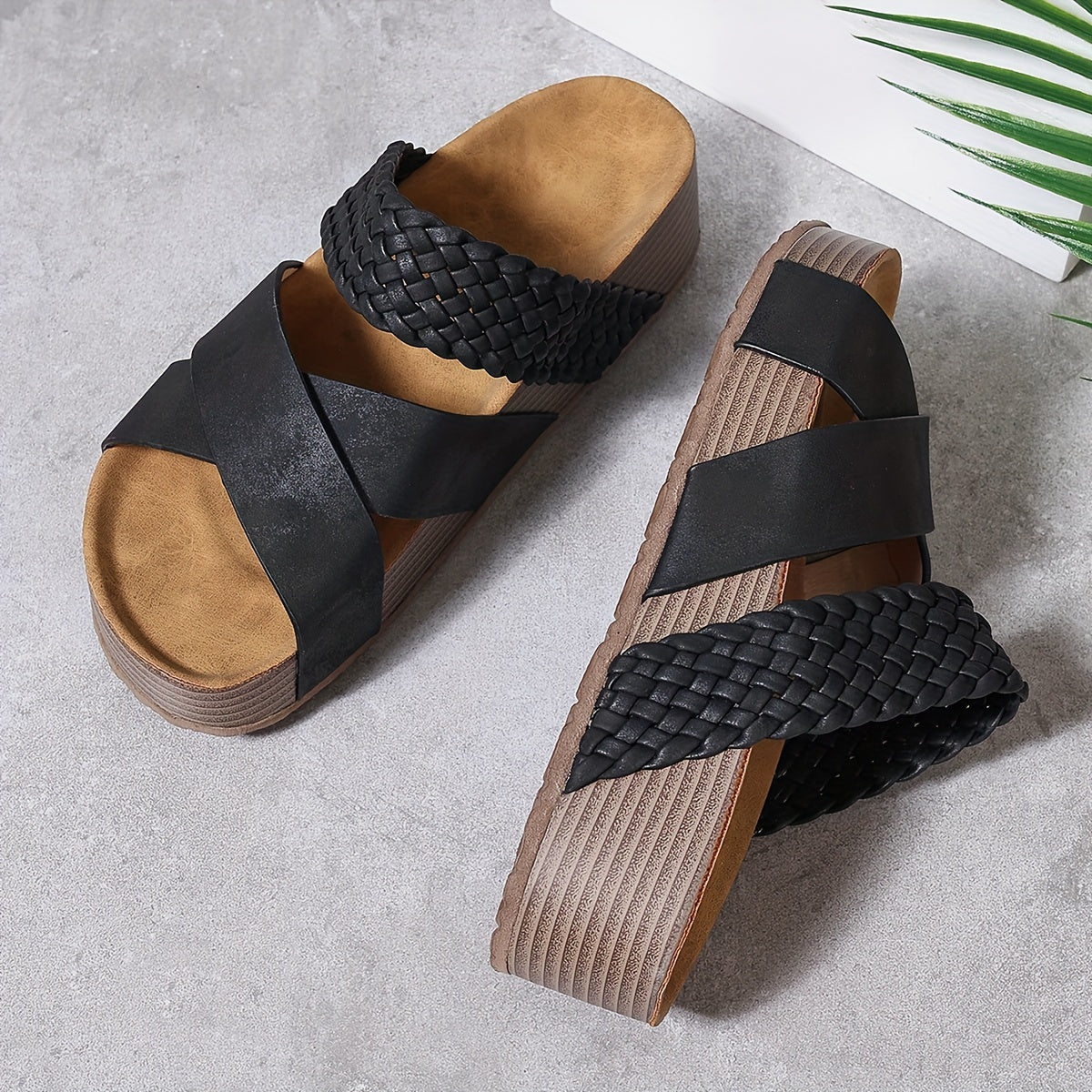 Faith | Women's Comfortable Wedge Slide Sandals
