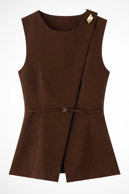 Aveline | Women’s Two-Piece Waistcoat Set Wide-Leg Trouser Suit | Chic Co-Ord Outfit