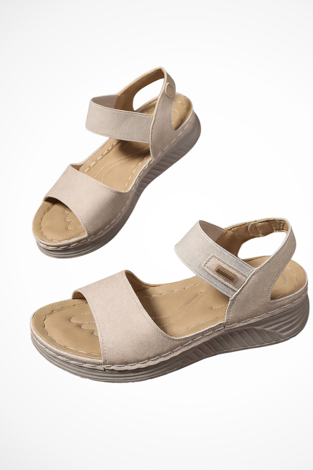 Liora Women’s Adjustable Strap Comfort Sandals with Cushioned Footbed and Flexible Sole