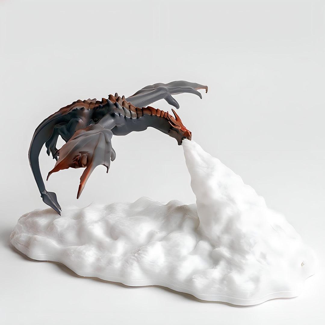 Dragon Lamp for Halloween Decor – Spooky Amber Lighting with Fantasy Dragon Design for Haunted Homes