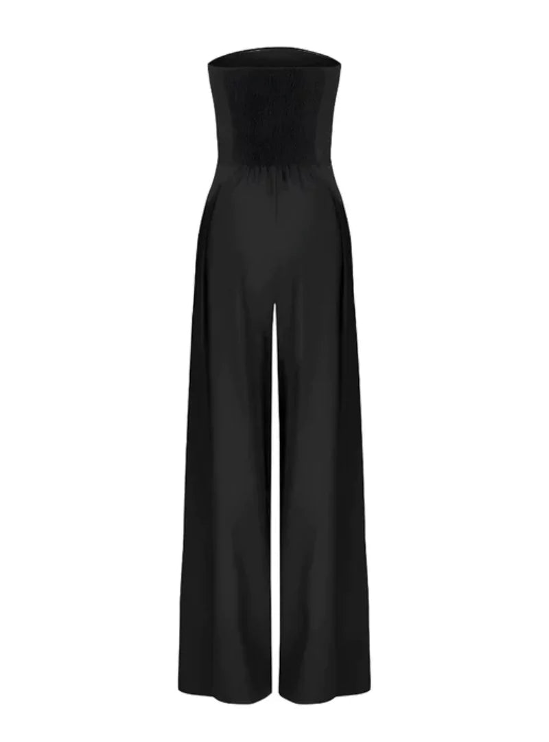 Combinaison chic bustier à jambes larges