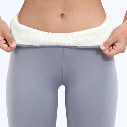 Leggings thermiques doublés en polaire pour femmes - Doux, respirants, essentiels d’hiver en noir, gris et marine pour un superposition confortable