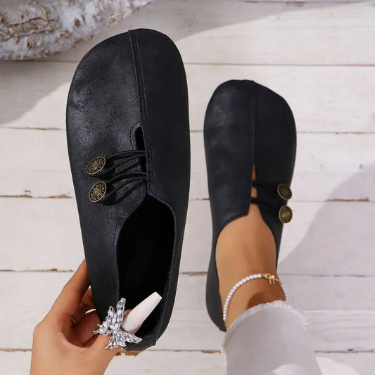 Orthopedic Loafers for Women Genuine Leather Cushioned Support – Elara