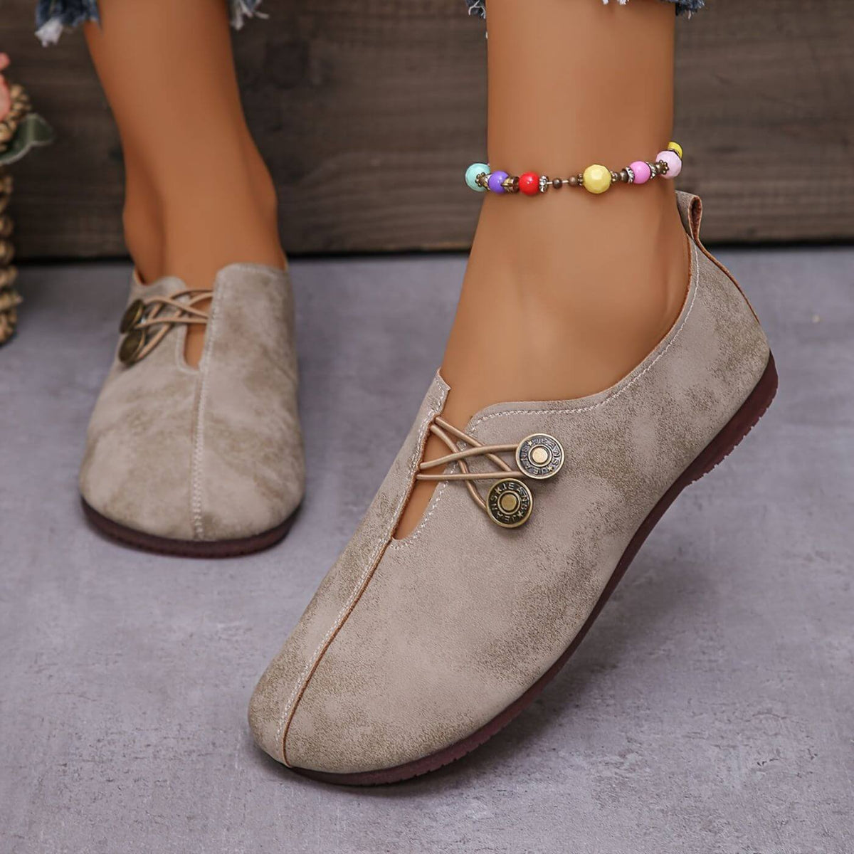 Orthopedic Loafers for Women Genuine Leather Cushioned Support – Elara