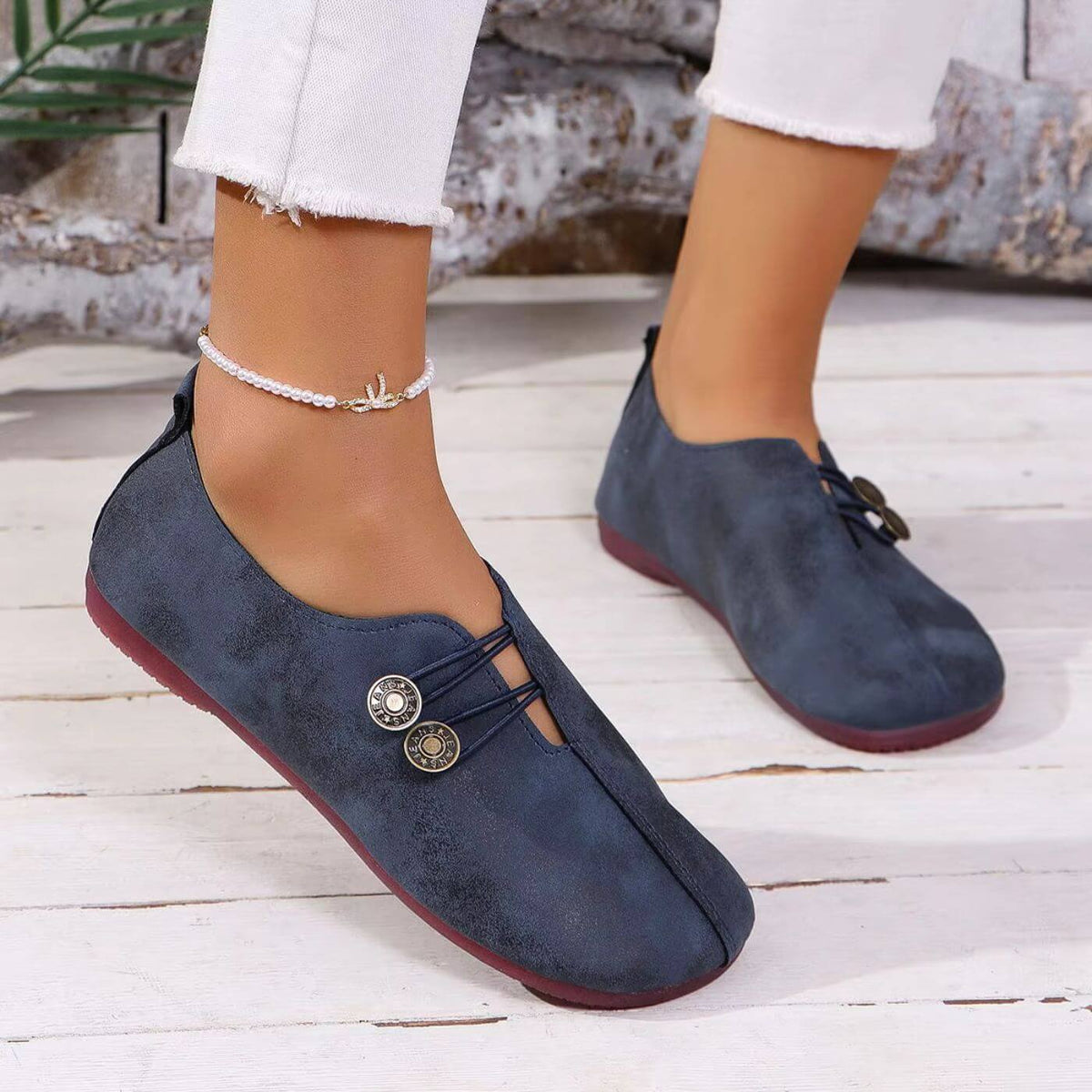 Orthopedic Loafers for Women Genuine Leather Cushioned Support – Elara