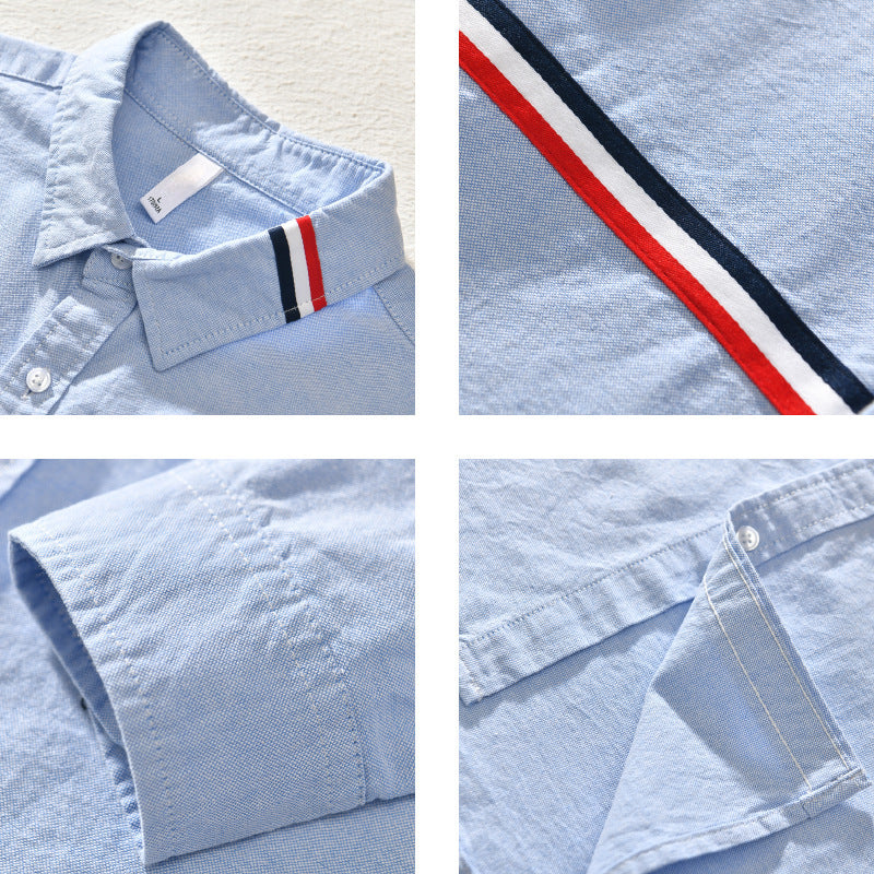 NOVA Linen Shirt with Refined Stripe Detailing – Breathable Modern Design