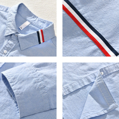 NOVA Linen Shirt with Refined Stripe Detailing – Breathable Modern Design