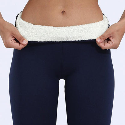 Leggings thermiques doublés en polaire pour femmes - Doux, respirants, essentiels d’hiver en noir, gris et marine pour un superposition confortable