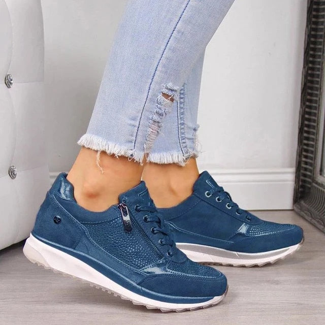 Mirjam Orthopedic Sneakers with Zipper – Stylish, Comfortable Footwear for All-Day Support