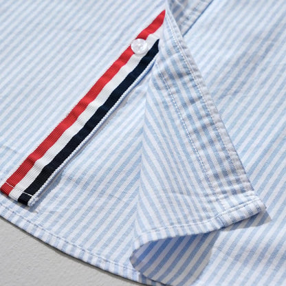 Milo Lightweight Linen Shirt with Subtle Stripes