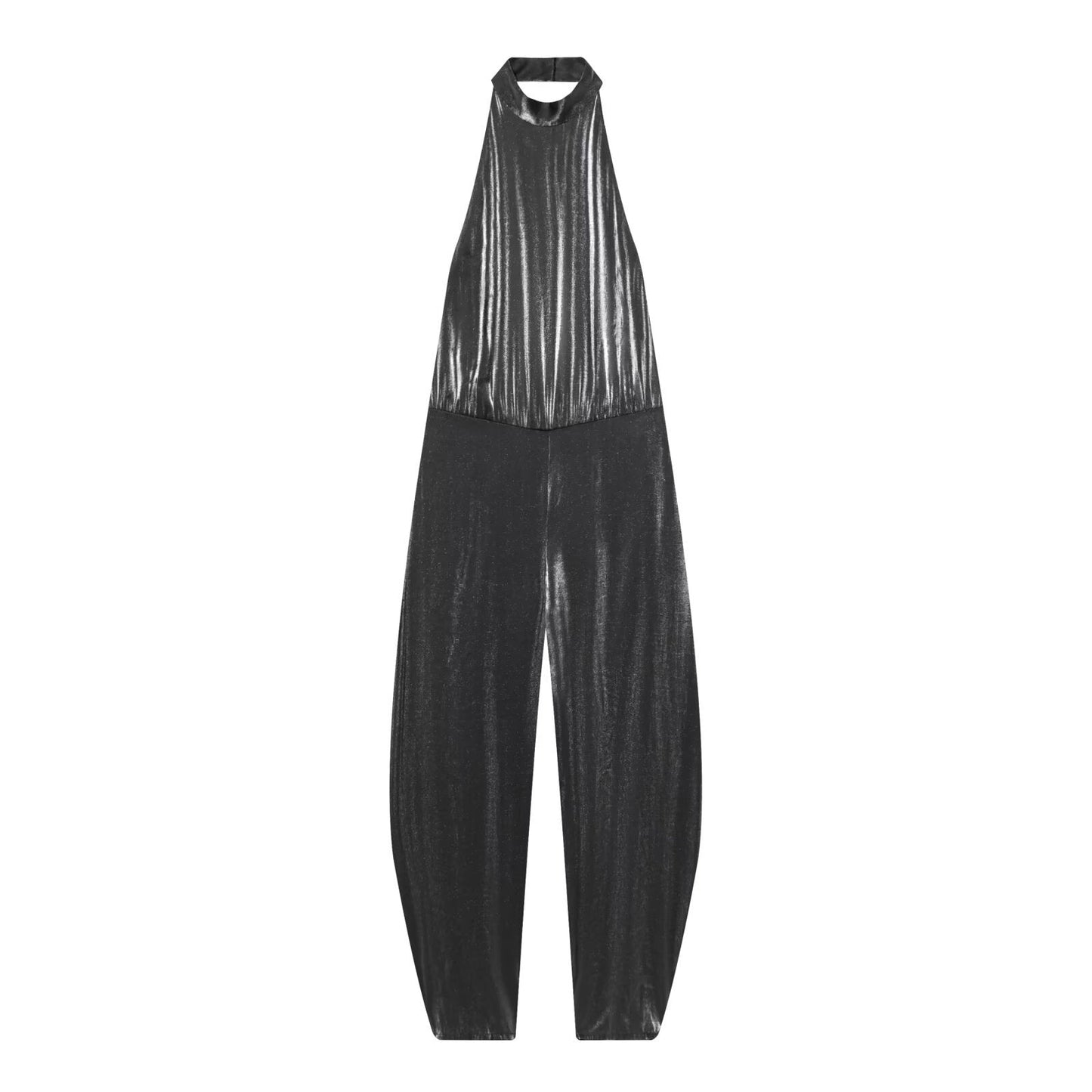 Combinaison à col halter brillante et originale