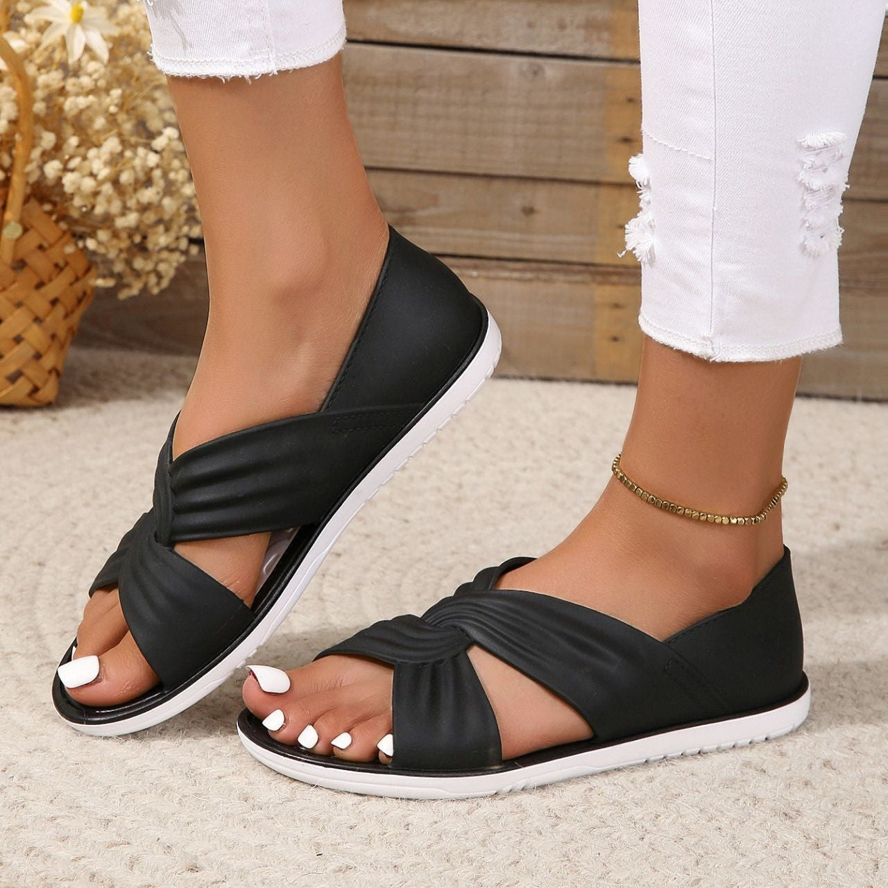 Eliza Comfortable Stylish Casual Sandals with Elegant Design