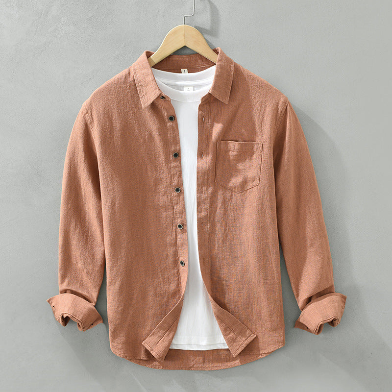 LOLO Lightweight Breathable Linen Shirt with Gossamer Fabric
