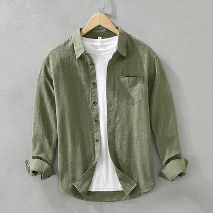 LOLO Lightweight Breathable Linen Shirt with Gossamer Fabric