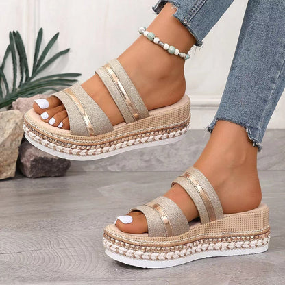 Daphne Platform Sandals with Comfortable Fit and Versatile Stylish Design