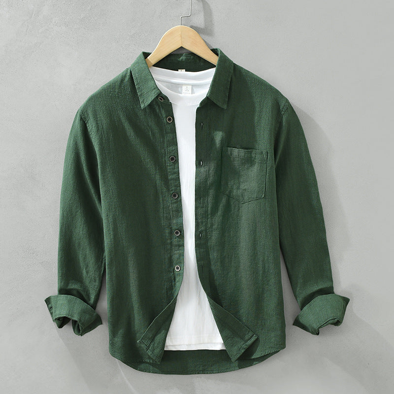 LOLO Lightweight Breathable Linen Shirt with Gossamer Fabric