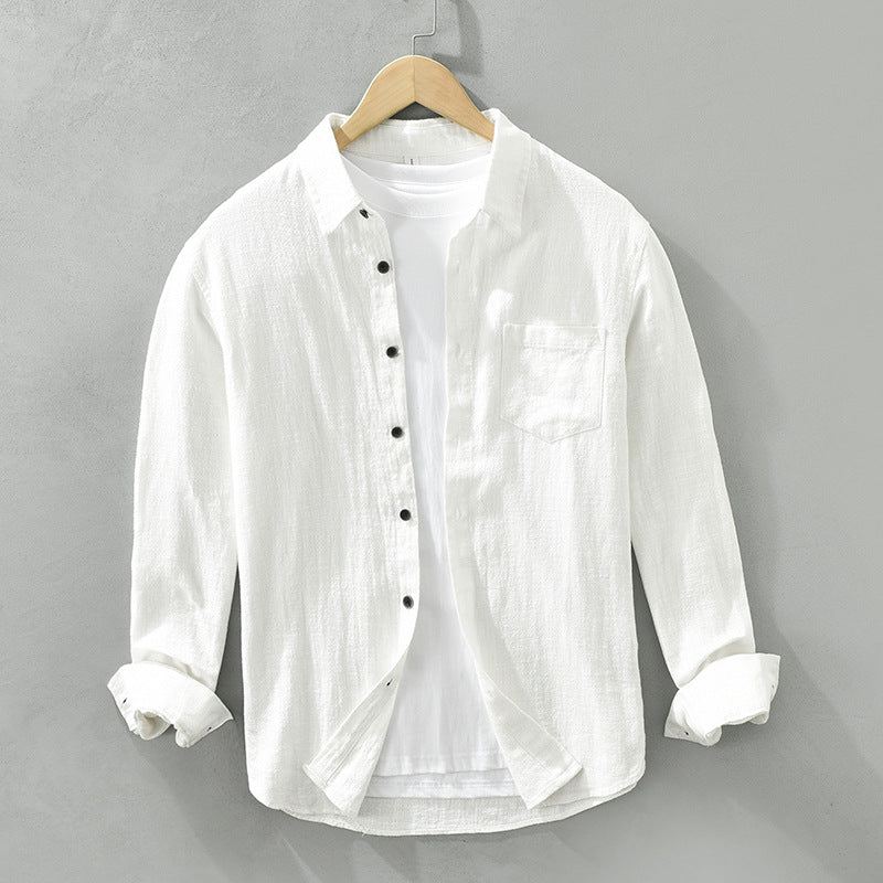 LOLO Lightweight Breathable Linen Shirt with Gossamer Fabric