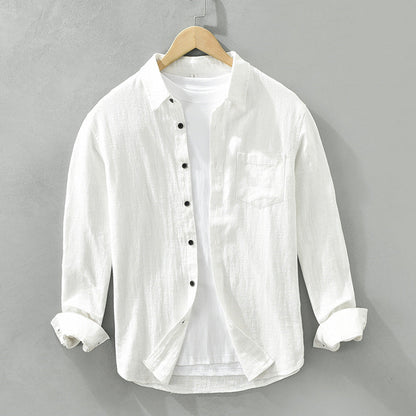 LOLO Lightweight Breathable Linen Shirt with Gossamer Fabric