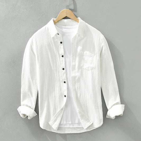 LOLO Lightweight Breathable Linen Shirt with Gossamer Fabric