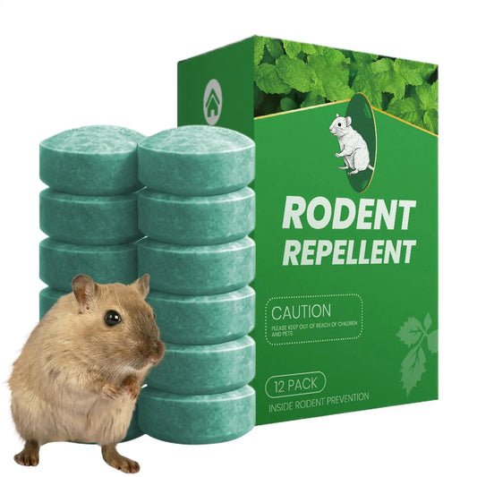 Palline repellenti per roditori all'olio di menta piperita | Confezione da 12 dissuasori naturali per topi, sicuri per gli animali domestici