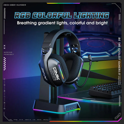 ONIKUMA | Wireless Gaming Headset with Bluetooth, 2.4G & Wired Connectivity