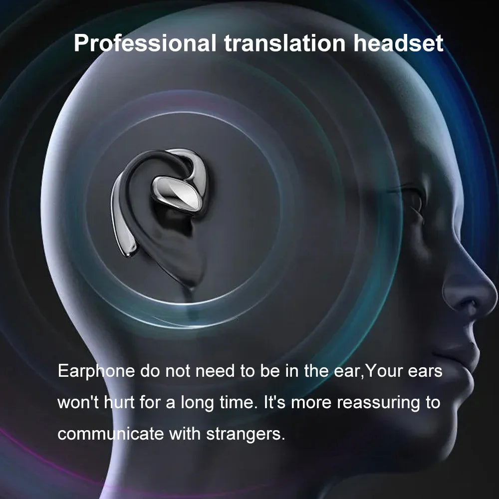 M8 Translator Earbuds - Two-Way Language Translator with 144 Languages, 97% Accuracy, Music Playback & Phone Call Support