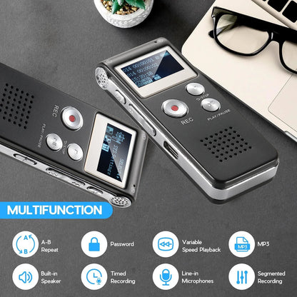 EchoNote | Voice Activated Mini Voice Recorder for Lectures