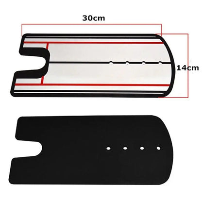 Golf Putting Practice Mirror - Alignment Training Tool, Lightweight 140x300mm Putter Aid for Improved Accuracy