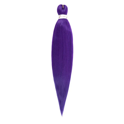 Ombre Purple Yaki Texture Pre-Stretched Braids Hair Extensions for Halloween Costumes and Creative Styles