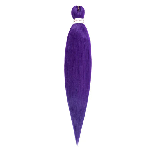 Ombre Purple Yaki Texture Pre-Stretched Braids Hair Extensions for Halloween Costumes and Creative Styles