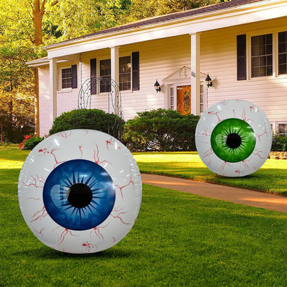 Bloodshot Eyeball Inflatable Halloween Yard Decoration – Spooky Outdoor Halloween Decor
