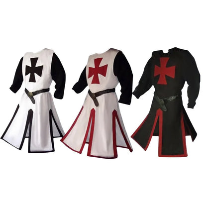 Knights Templar | Medieval Crusader Costume for Adults with Tunic & Hooded Cape
