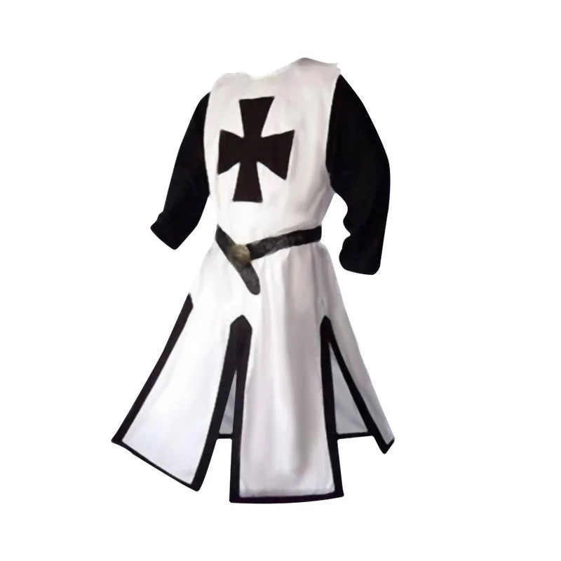 Knights Templar | Medieval Crusader Costume for Adults with Tunic & Hooded Cape