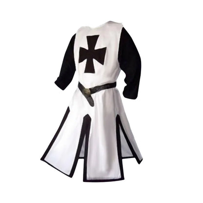 Knights Templar | Medieval Crusader Costume for Adults with Tunic & Hooded Cape